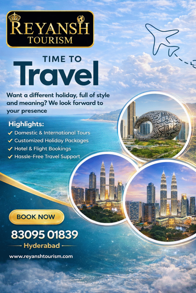 Top Travel Destinations and Tour Packages by Reyansh Tourism